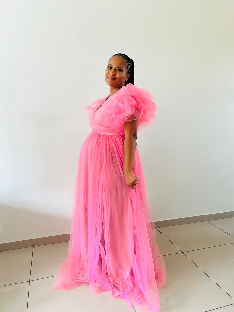 Chiffon Pink Dress (1)