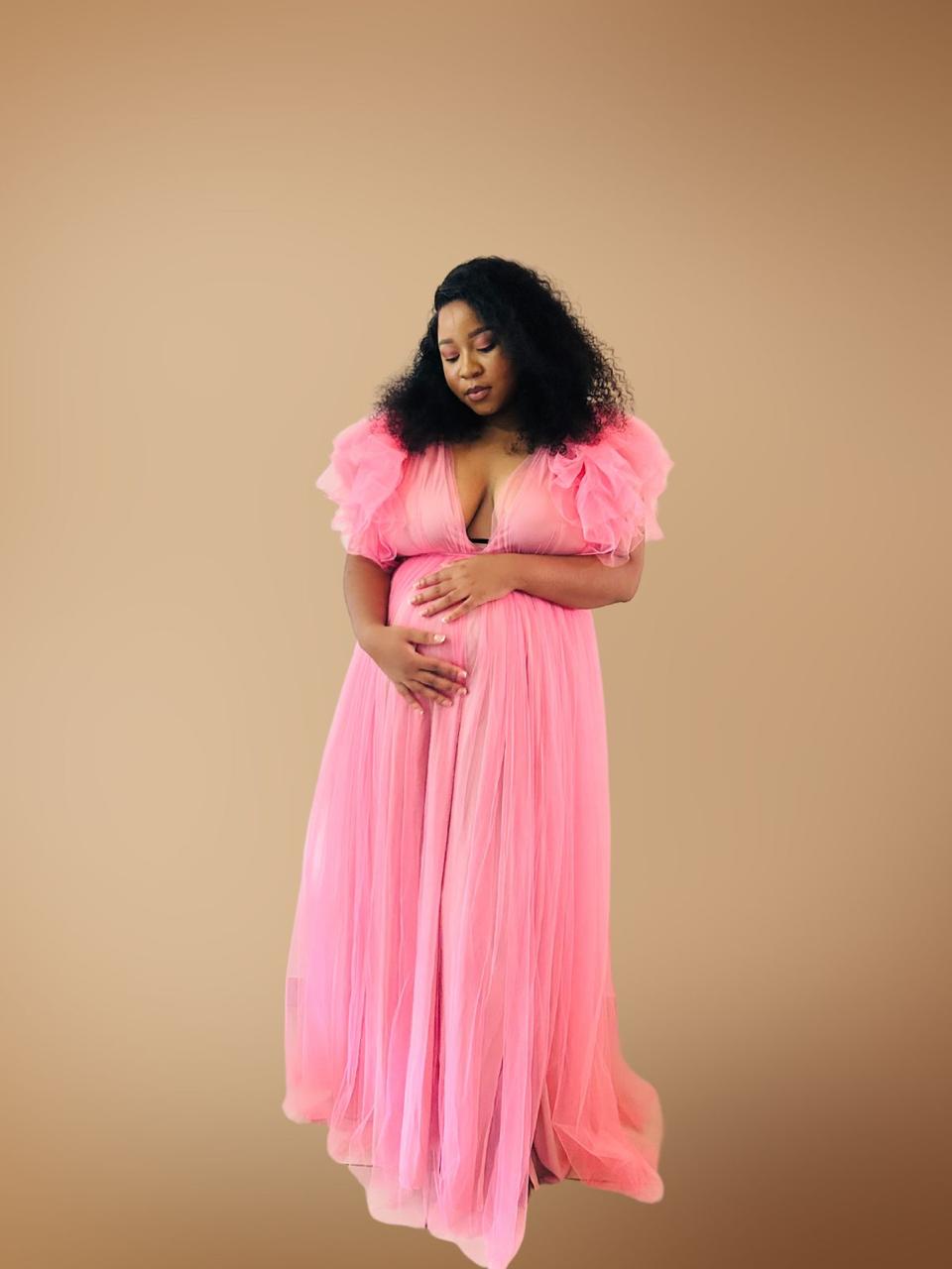 Chiffon Pink Dress (3)